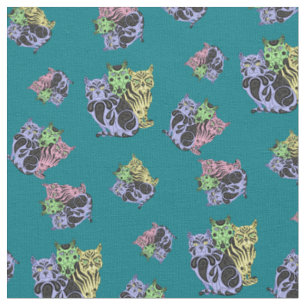 Volkskatze/Kätzchen, Steppdecke, quilters drucken Stoff