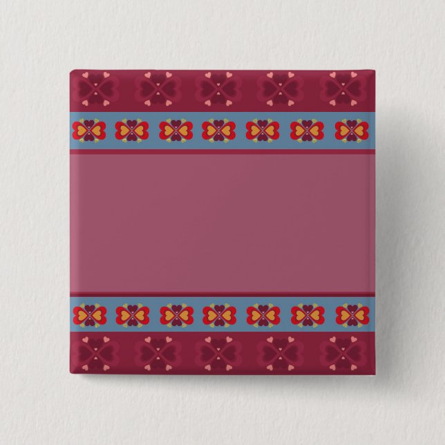 Volkskinnmuster Button (Vorderseite)
