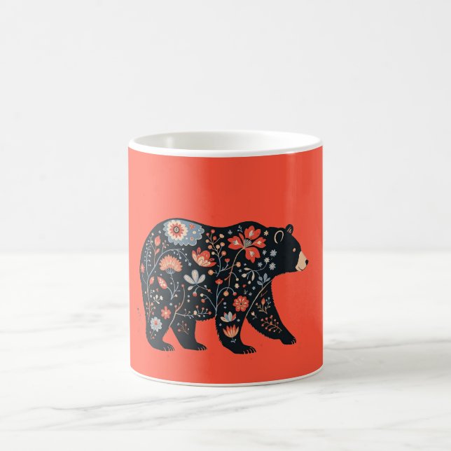 Volkskunst-Bärenbecher Kaffeetasse (Mittel)