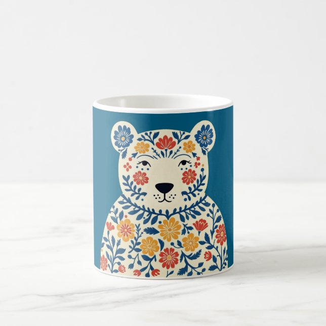 Volkskunst-Bärenbecher Kaffeetasse (Mittel)