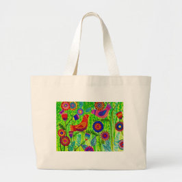 Volkskunst-wiederverwendbare Taschen-Tasche Jumbo Stoffbeutel
