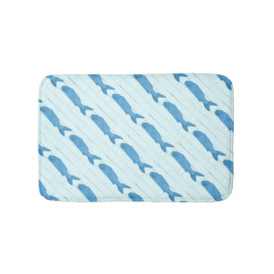 Volkskunstblaufische Badematte