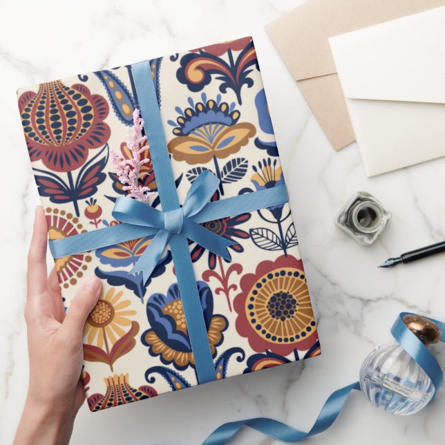 Volkskunstmuster  geschenkpapier (Schenken)