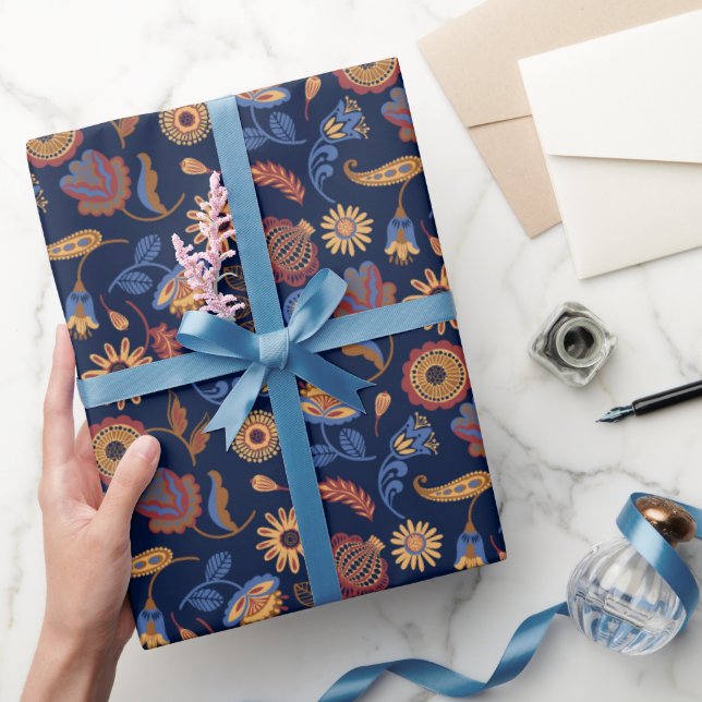 Volkskunstmuster  geschenkpapier (Schenken)