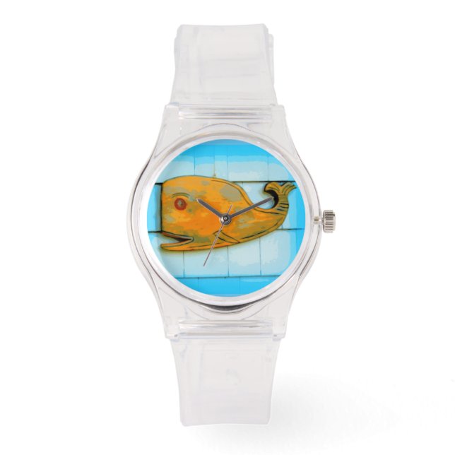 Volkskunstwal Armbanduhr (Vorderseite)