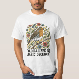 Volkslied-Vogel-Illustration für soziale Gerechtig T-Shirt