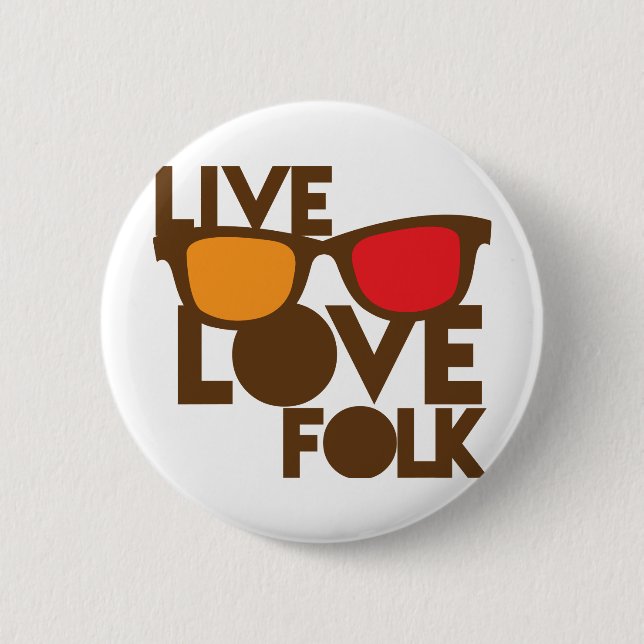 Volksmusik der Live-LIEBE Button (Vorderseite)