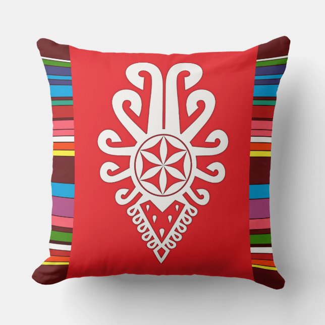 Volksmuster der polnischen Bergbewohner - Parzenic Kissen (Vorderseite)