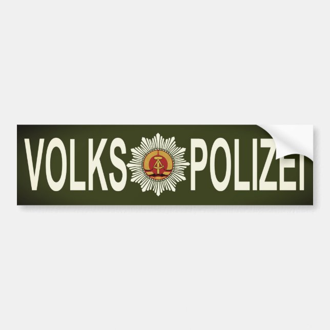 VOLKSPOLIZEI AUTOAUFKLEBER (Vorne)