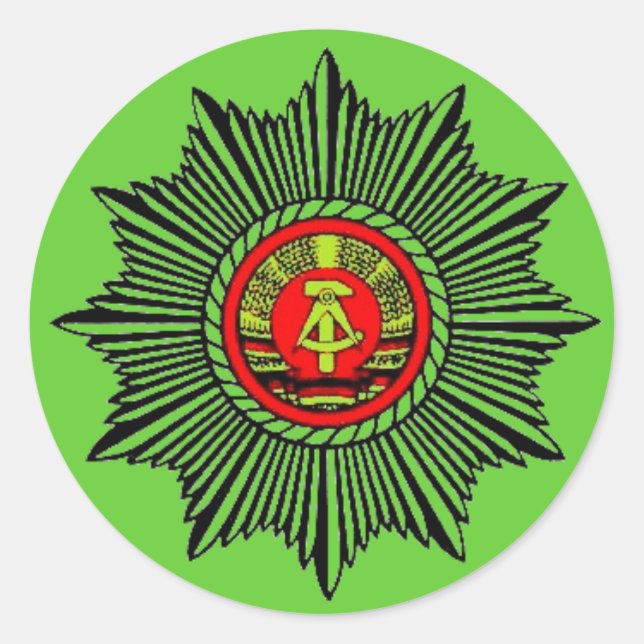 Volkspolizei Runder Aufkleber (Vorderseite)