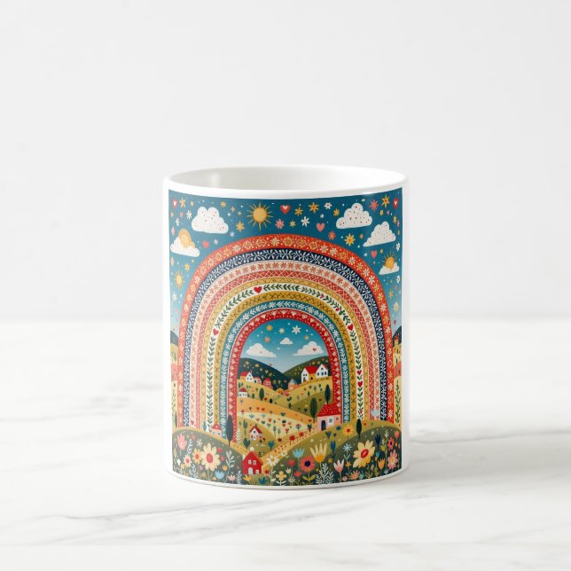 Volksregenbogen-Tasse Kaffeetasse (Mittel)