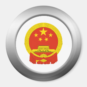Volksrepublik- Chinawappen Magnet
