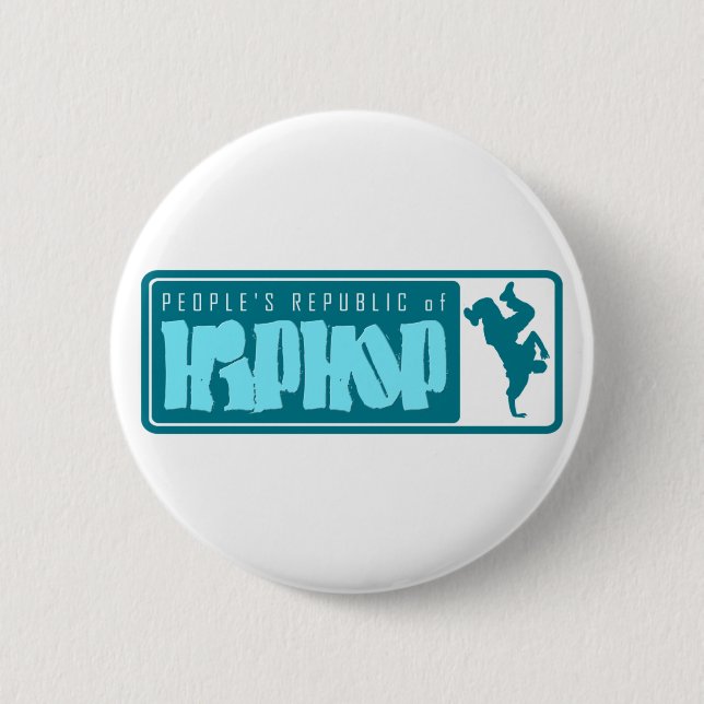 Volksrepublik des Hip-Hop Button (Vorderseite)