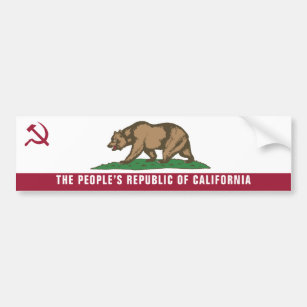 Volksrepublik von Kalifornien-Autoaufkleber Autoaufkleber