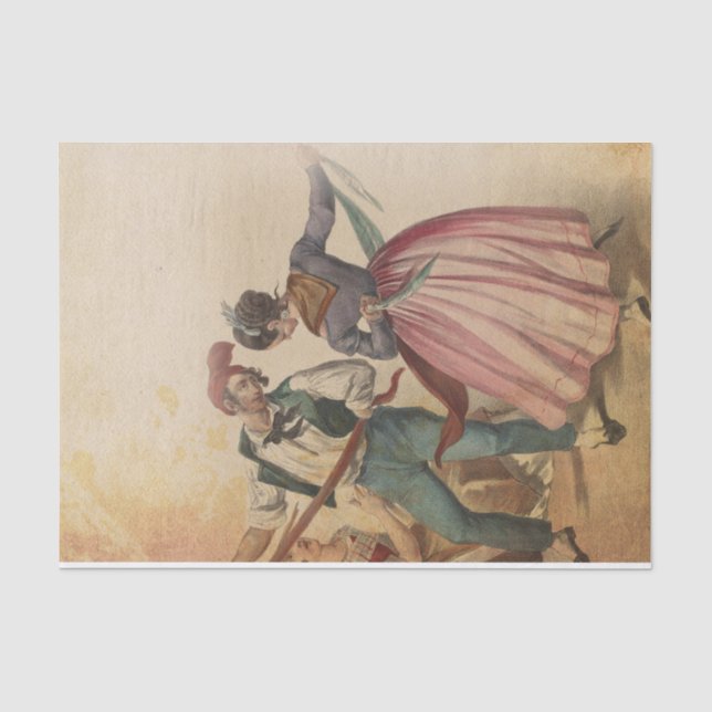 Volkstänzer  seidenpapier (Vorderseite)