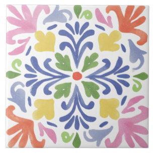 Volkstümliche Gartenaquarell Fliese