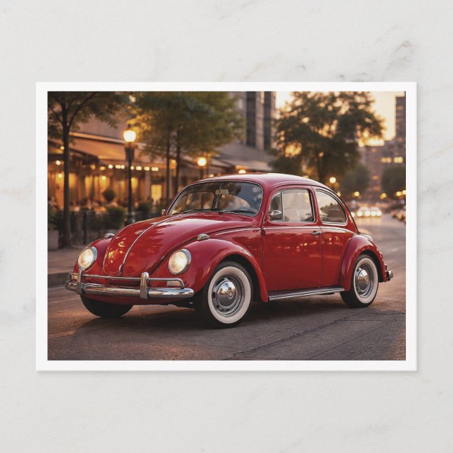 Volkswagen Beetle Postkarte (Vorderseite)