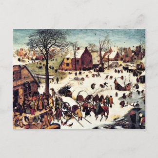 Volkszählung in Bethlehem Postkarte