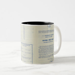 Volkszählungsdatensatz-Tasse Zweifarbige Tasse