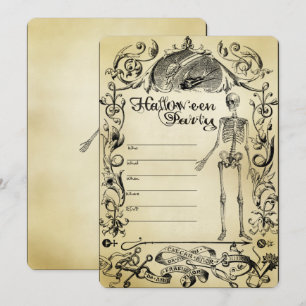 Voll anpassbare Halloween-Party-Einladung Einladung