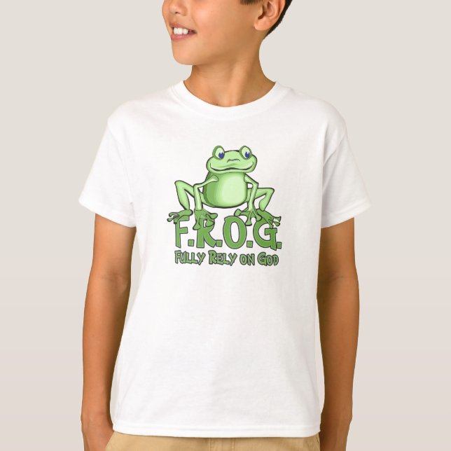 Voll auf den Frosch-T-Shirts T-Shirt (Vorderseite)