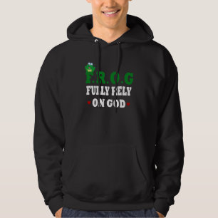 Voll auf Gott Frog Hoodie