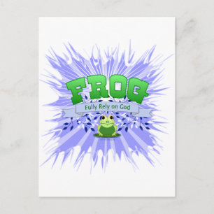 Voll auf Gott verlassen Postkarte