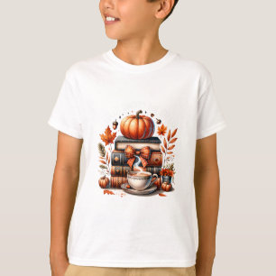 Voll belegt für Herbstbücher Kürbis Herbst Dankfes T-Shirt
