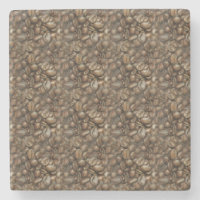 Voll Kaffeebohnen Stone Untersetzer