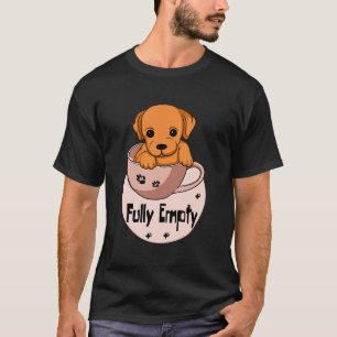 Voll leerer Kawaii-Orang-Welpe in einer Kaffee-Tas T-Shirt