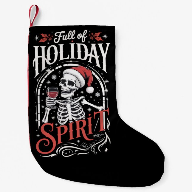 Voll mit Weihnachtsgeist und Weihnachtsgeschmack W Kleiner Weihnachtsstrumpf (Vorderseite)