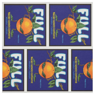Voll - orange Kisten-Aufkleber Stoff