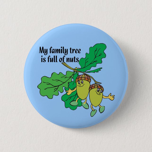 Voll von den Nüssen Button (Vorderseite)