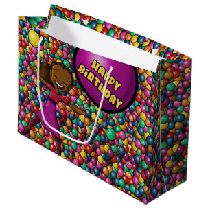 "Voll von der Spaß-Geschenk-Tasche - groß, glatt Große Geschenktüte