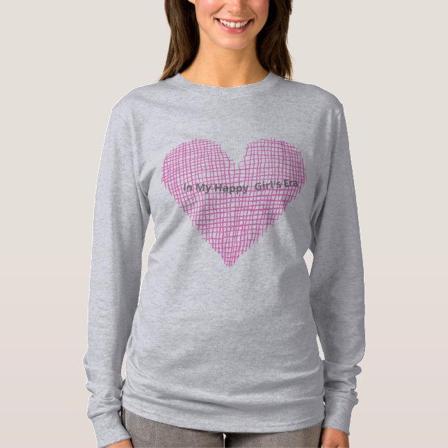 Vollärmelige Basic-Frauen T-Shirt mit Mädchen-Epoc (Vorderseite)