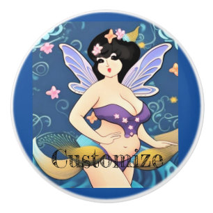 Vollbildliche Fairy Goddess Thunder_Cove Keramikknauf