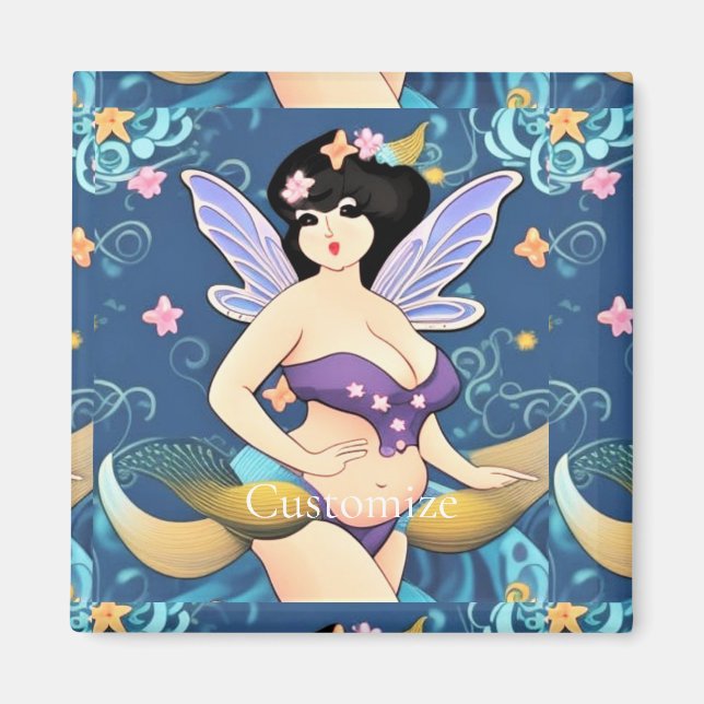 Vollbildliche Fairy Goddess Thunder_Cove Magnet (Vorne)