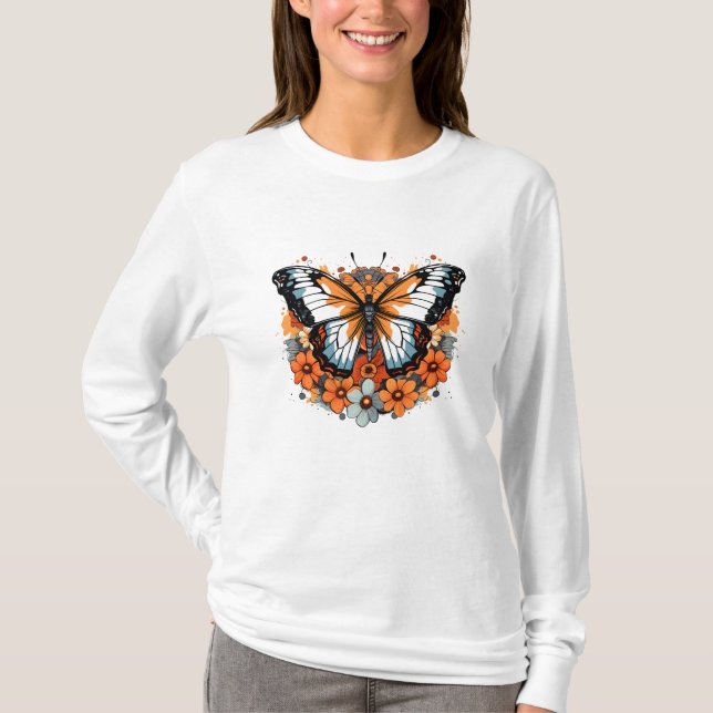 Vollblut: Schmetterling T-Shirt (Vorderseite)