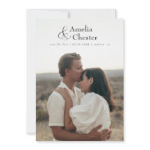 Vollbluten Save the Date mit großem &