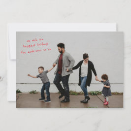 Vollblutes Foto mit modernem Design Feiertagskarte