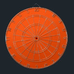 Vollblutorange Dartscheibe<br><div class="desc">Trendy einfaches Design in blutorange Vollfarbe.</div>