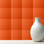 Vollblutorange Fliese<br><div class="desc">Trendy einfaches Design in blutorange Vollfarbe.</div>