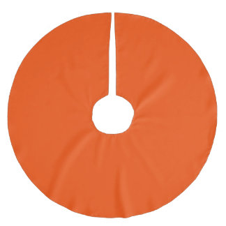 Vollblutorange Polyester Weihnachtsbaumdecke
