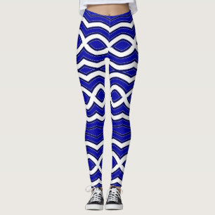 Volldruckblau "Ratti_Creative_Arts" Leggings