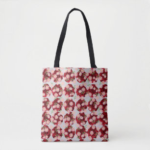 Volldrucktasche mit Geblüht Muster Tasche
