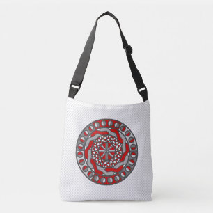 Volldrucktasche mit roter Maschine Tragetaschen Mit Langen Trägern