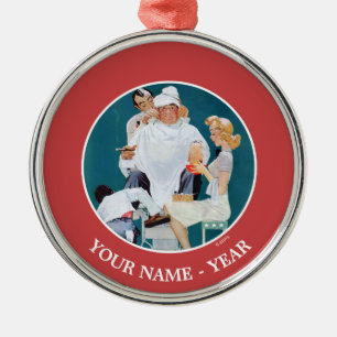 Volle Behandlung Ornament Aus Metall