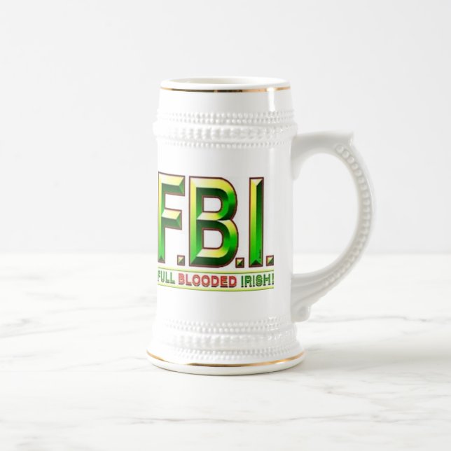 Volle Blooded Iren Bierglas (Rechts)