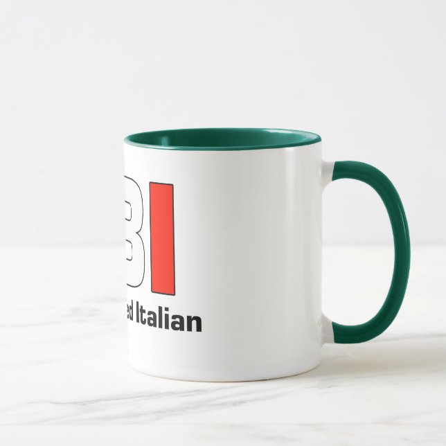 Volle Blooded italienische grüne Kaffee-Tasse FBI Tasse (Rechts)