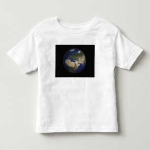 Volle Erdansicht von Afrika, von Europa und von Kleinkind T-shirt
